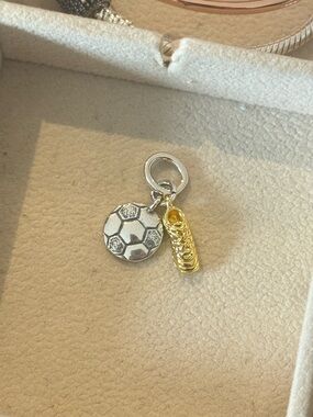 Pandora soccer cleats charm new